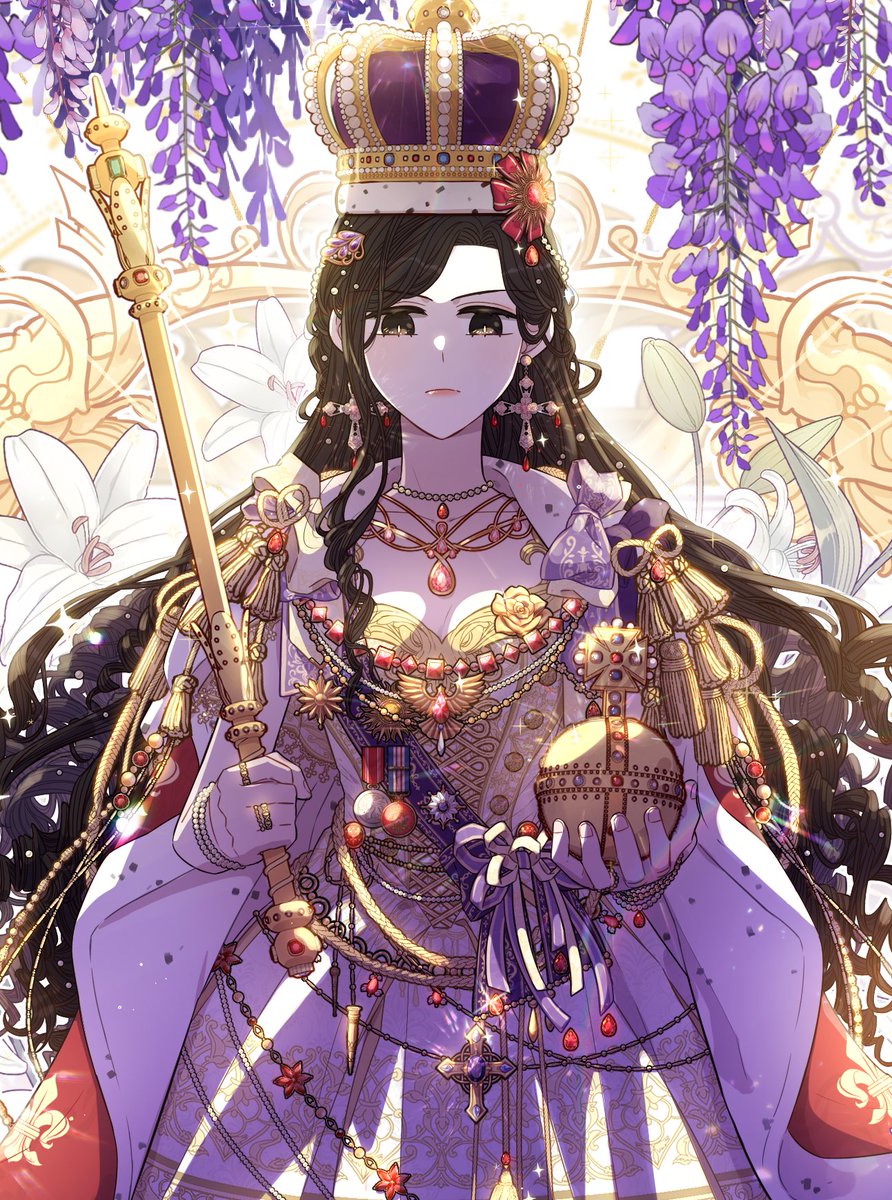 A Royal Princess With Black Hair